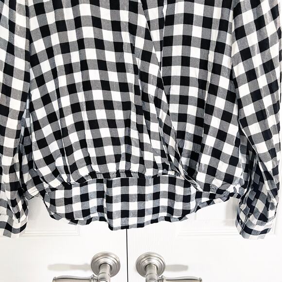 Madewell Wrap-Front Shirt in Buffalo Check Plaid - Picture 7 of 10